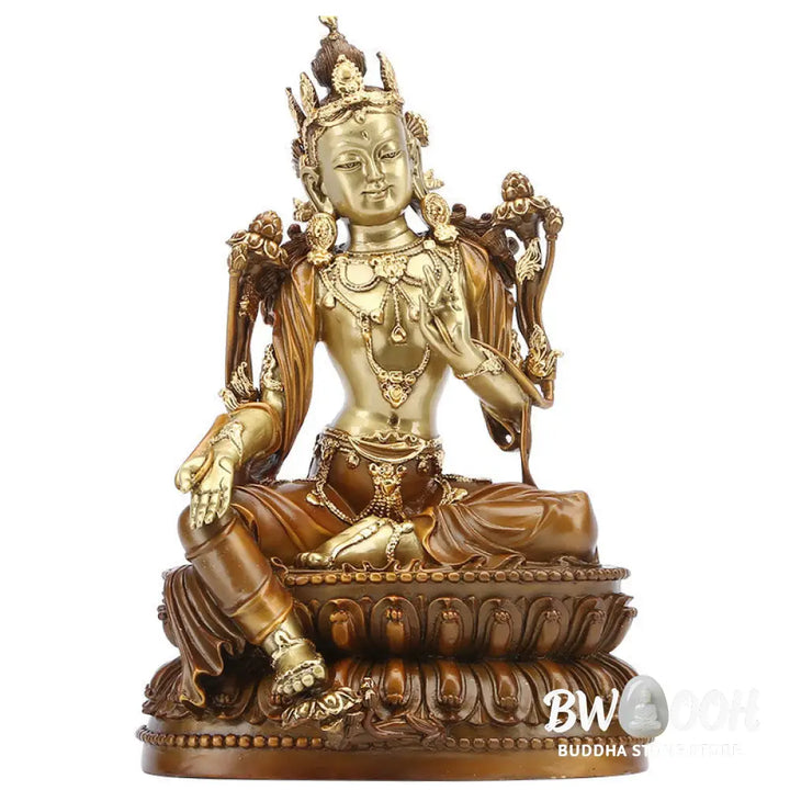 BWOOOH copper Bodhisattva statue - Bodhisattva Green Tara Figurine Pro