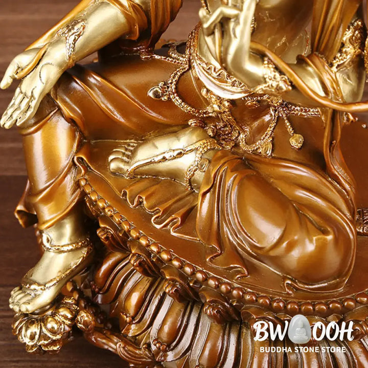 BWOOOH copper Bodhisattva statue - Bodhisattva Green Tara Figurine Pro