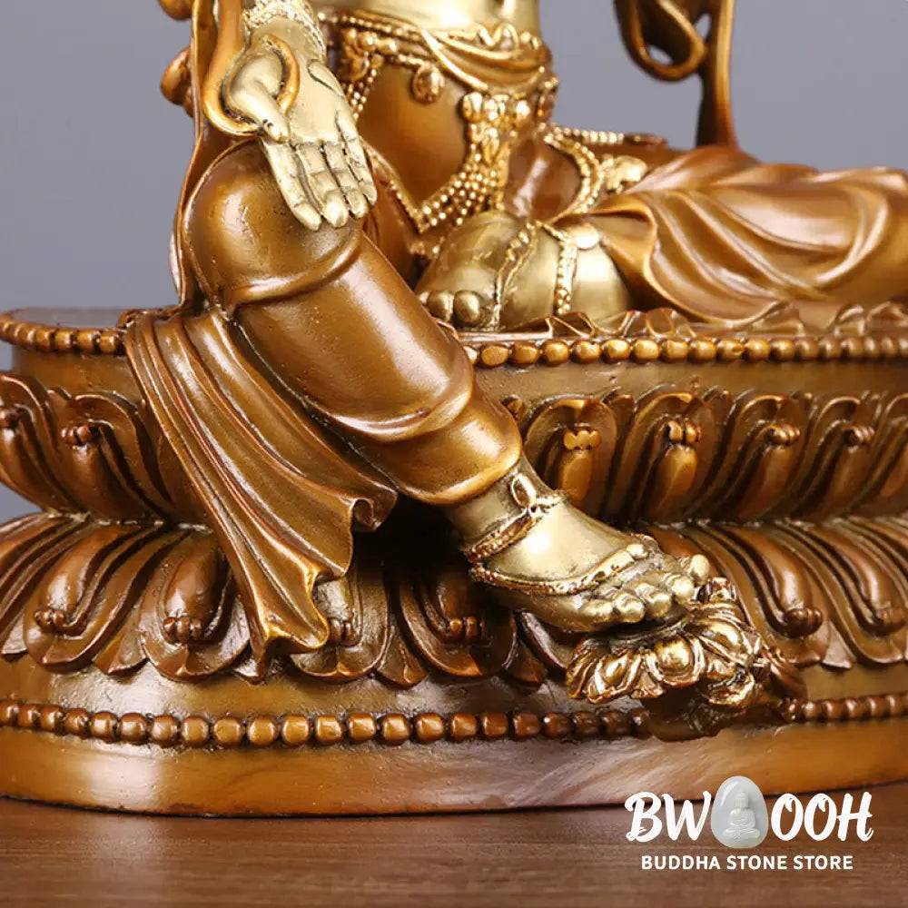 BWOOOH copper Bodhisattva statue - Bodhisattva Green Tara Figurine Pro