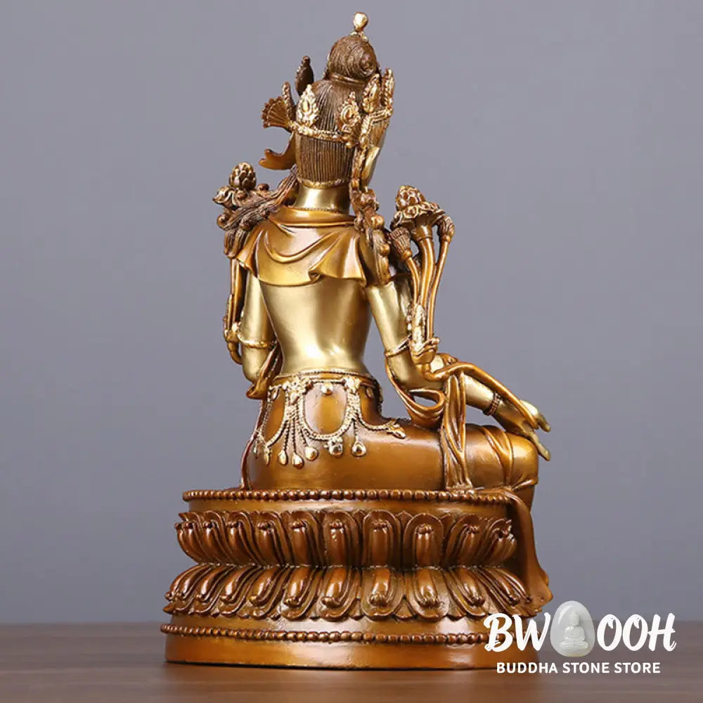 BWOOOH copper Bodhisattva statue - Bodhisattva Green Tara Figurine Pro