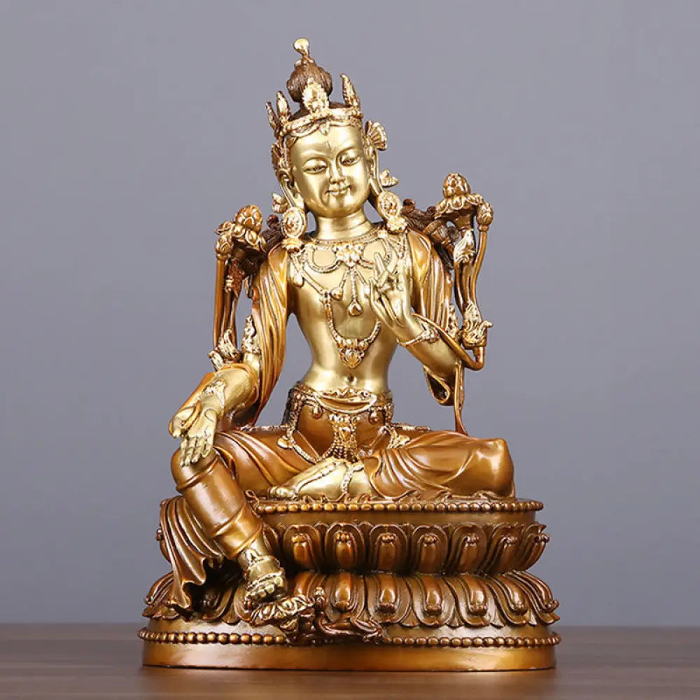 BWOOOH copper Bodhisattva statue - Bodhisattva Green Tara Figurine Pro
