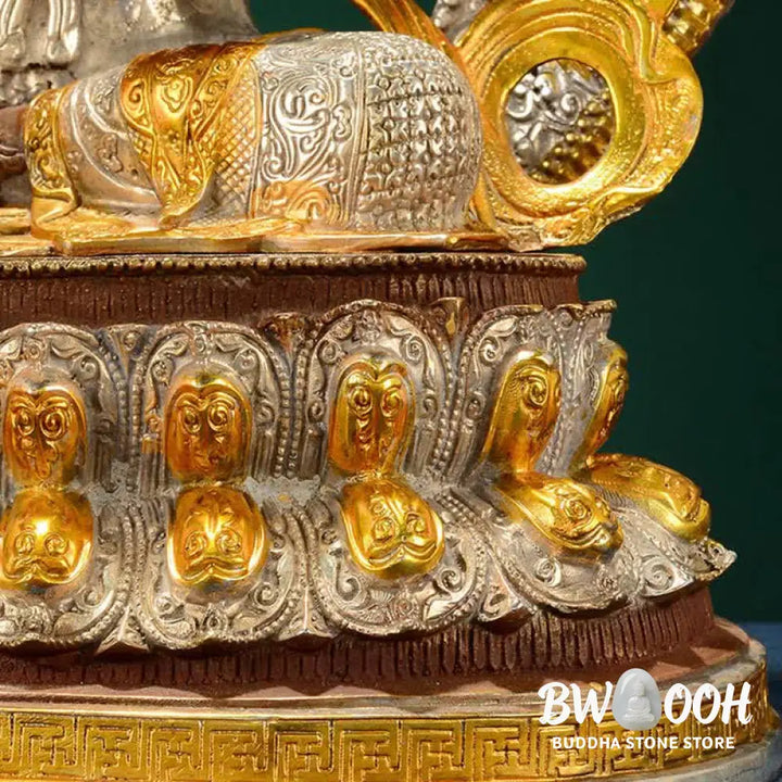 BWOOOH Bodhisattva Green Tara Hope Copper Statue Decoration - 10 Inch - Decorations