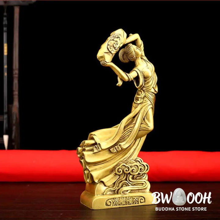 BWOOOH copper Bodhisattva statue - Bodhisattva Nuwa Mends The Sky Prot