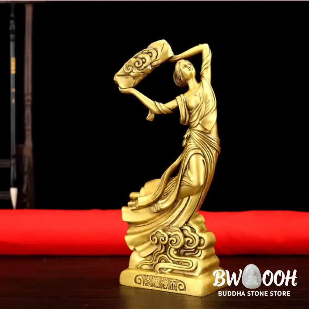 BWOOOH copper Bodhisattva statue - Bodhisattva Nuwa Mends The Sky Prot