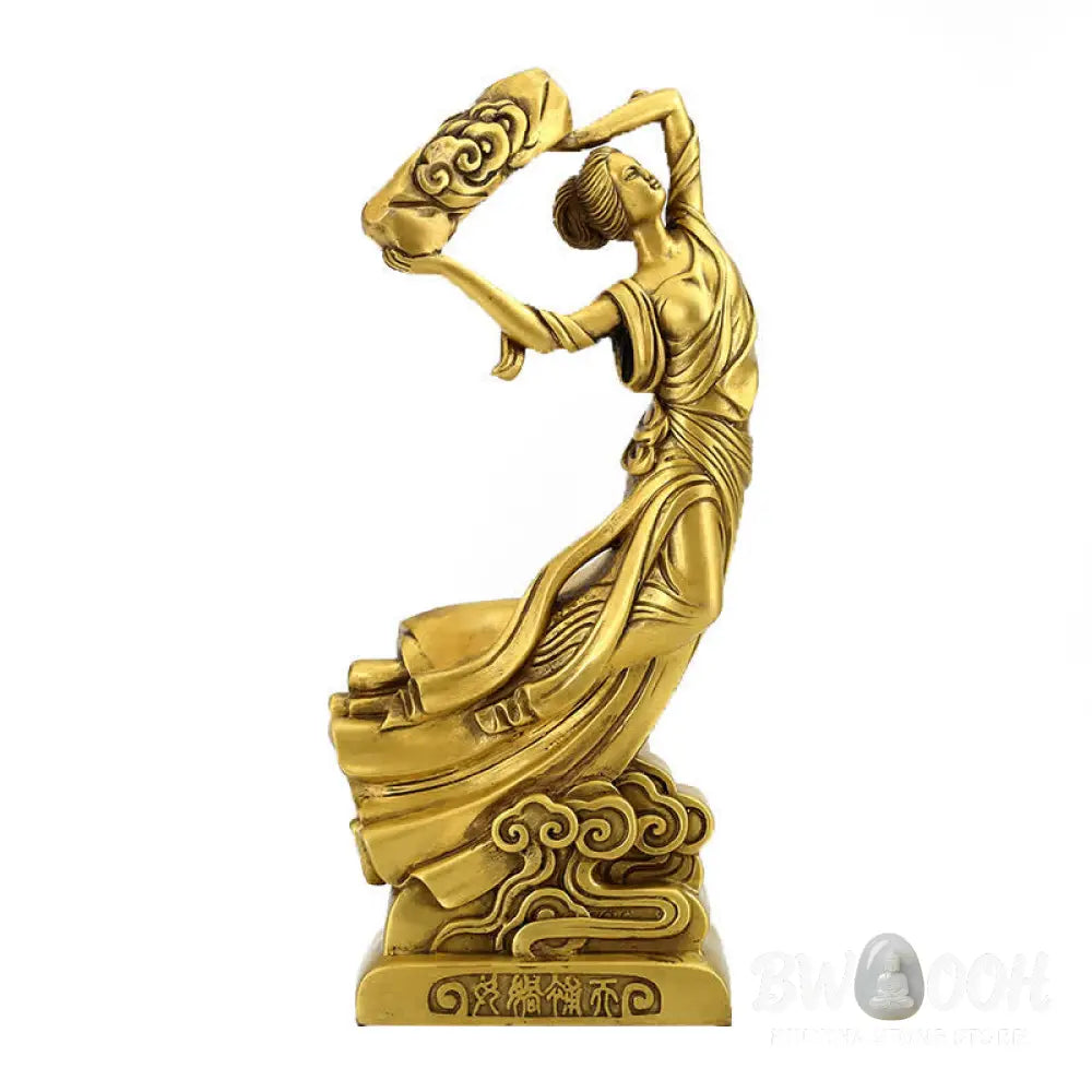 BWOOOH copper Bodhisattva statue - Bodhisattva Nuwa Mends The Sky Prot