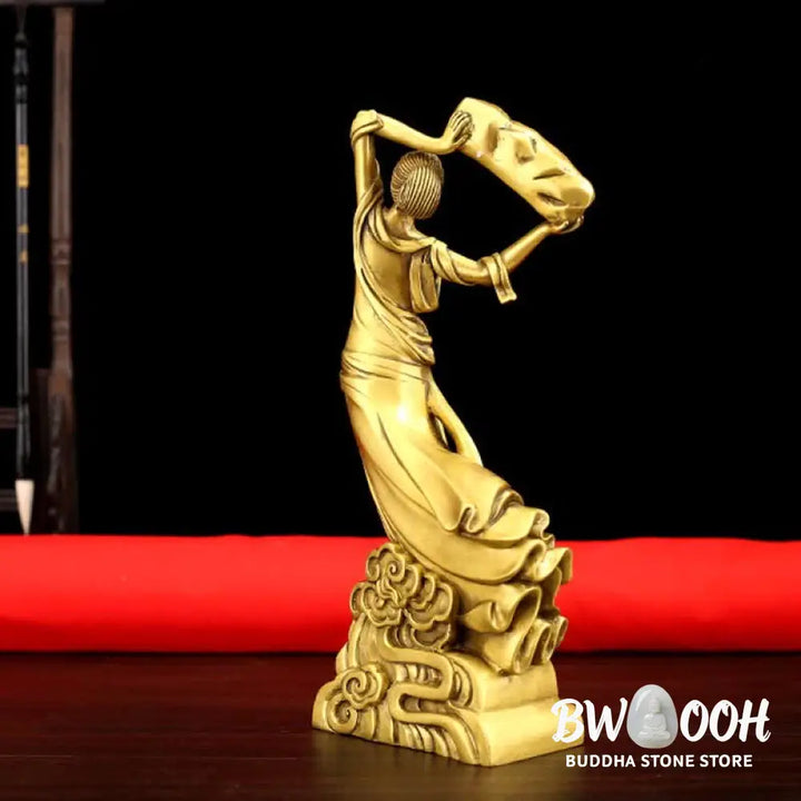 BWOOOH copper Bodhisattva statue - Bodhisattva Nuwa Mends The Sky Prot