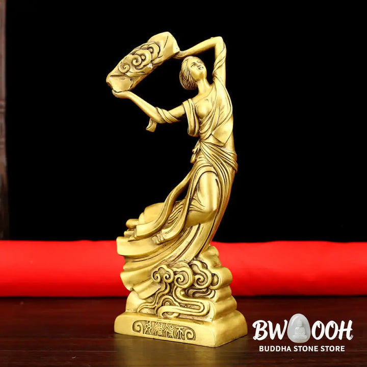 BWOOOH copper Bodhisattva statue - Bodhisattva Nuwa Mends The Sky Prot