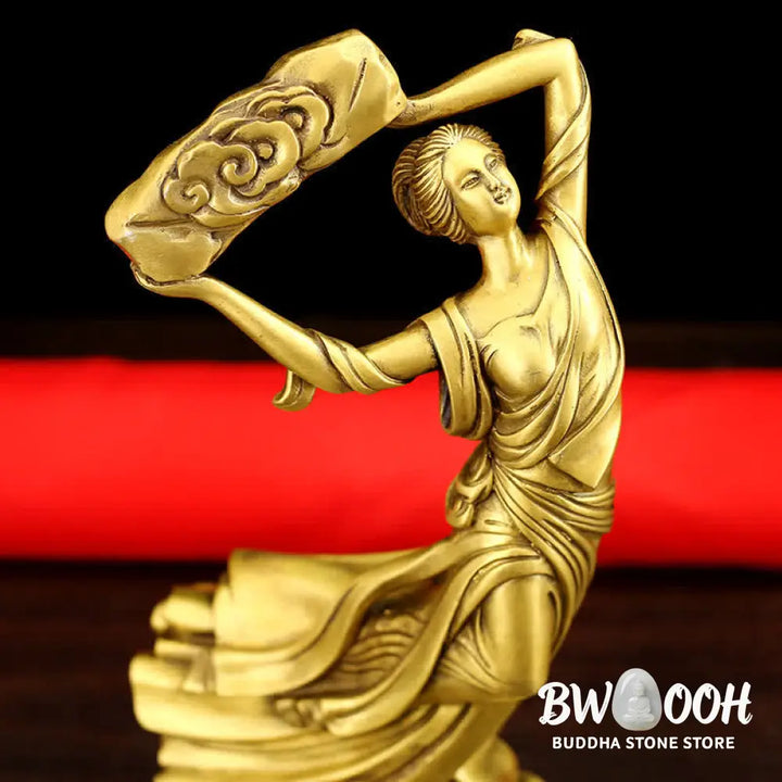 BWOOOH copper Bodhisattva statue - Bodhisattva Nuwa Mends The Sky Prot