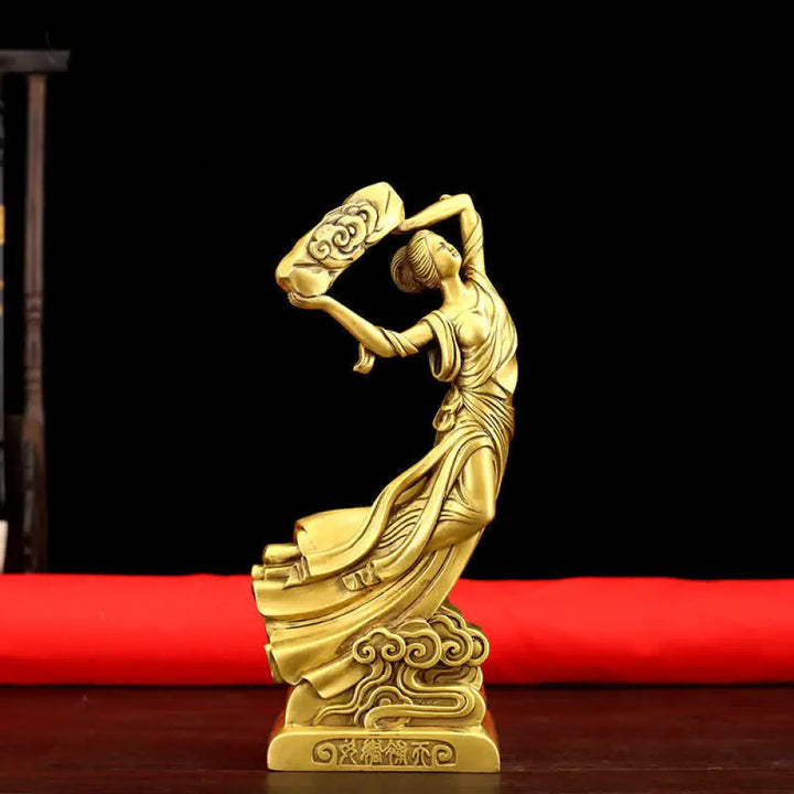 BWOOOH copper Bodhisattva statue - Bodhisattva Nuwa Mends The Sky Prot