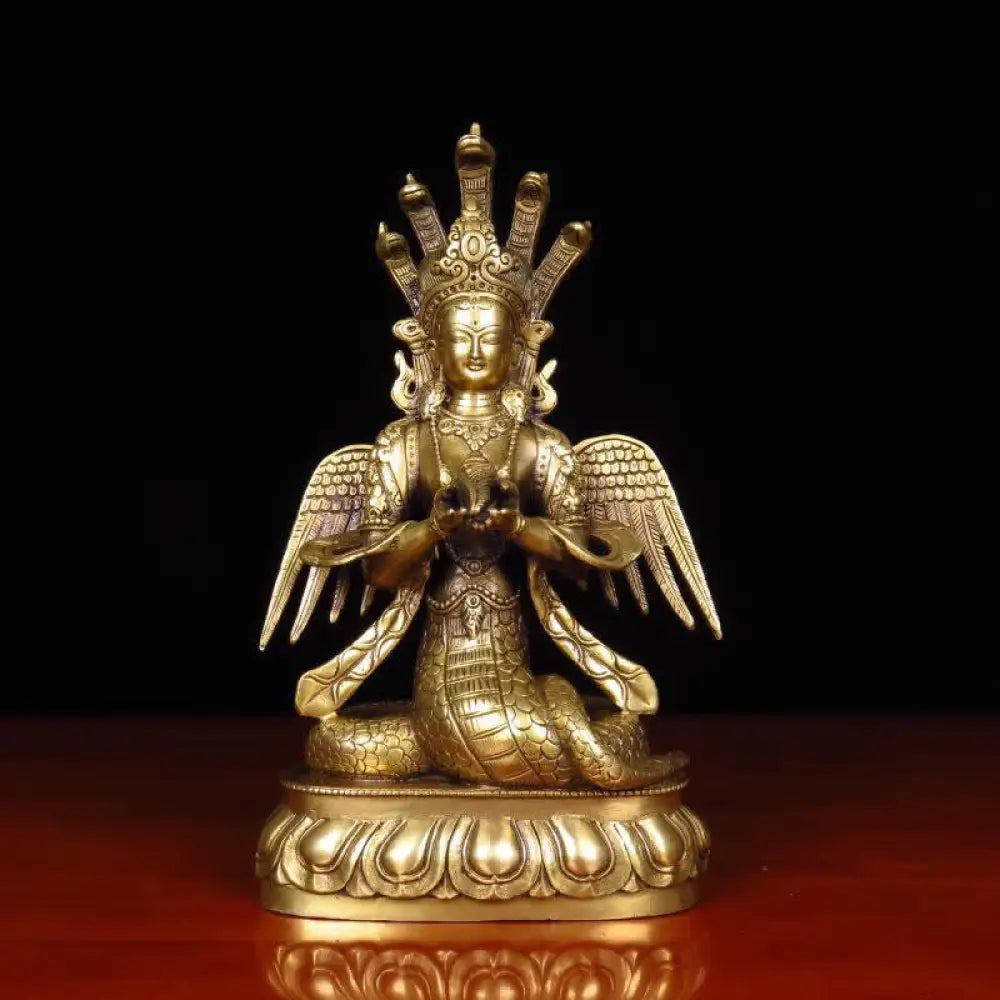 BWOOOH copper Bodhisattva statue - Bodhisattva Nuwa The Snake Fairy Pr