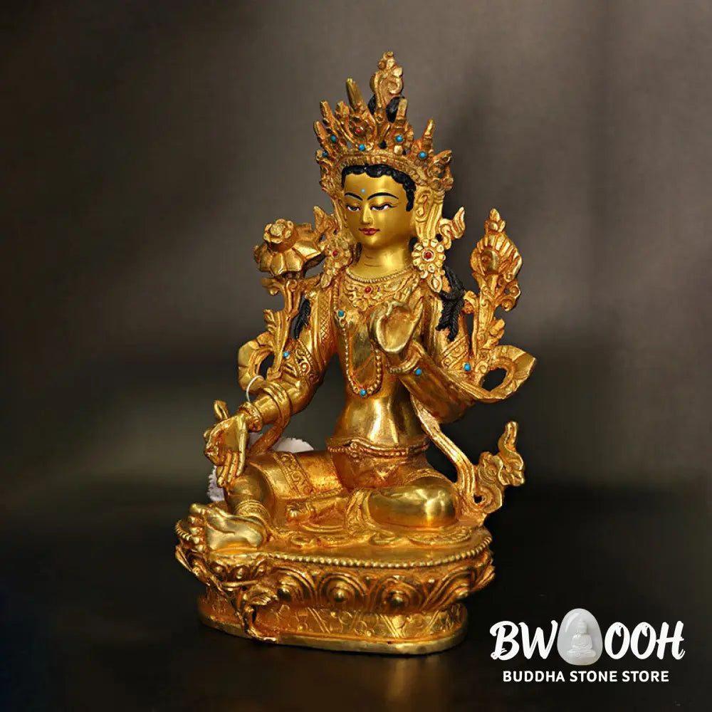 BWOOOH copper Kwan Yin statue - Bodhisattva Tara Chenrezig Four-arm