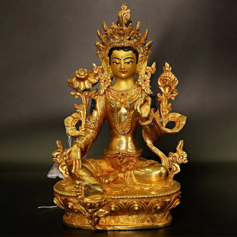 BWOOOH copper Kwan Yin statue - Bodhisattva Tara Chenrezig Four-arm