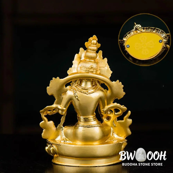 BWOOOH Bodhisattva White Tara Hope Protection Gold Plated Statue Decoration - BODHISATTVA TARA SYMBOL (Hope ♥