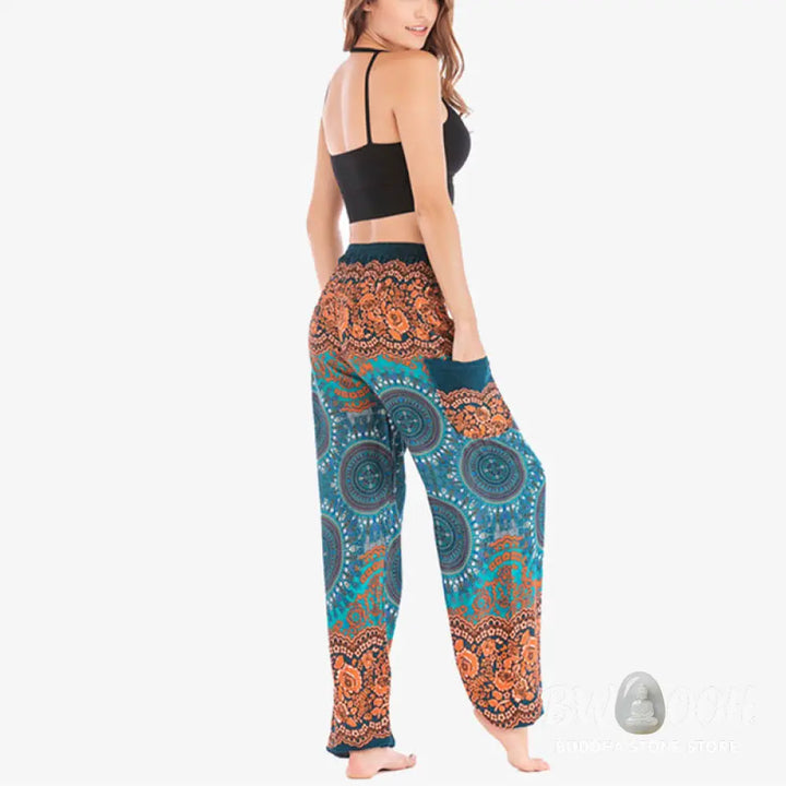 BWOOOH printed harem pants - Boho Loose Harem Trousers Women&