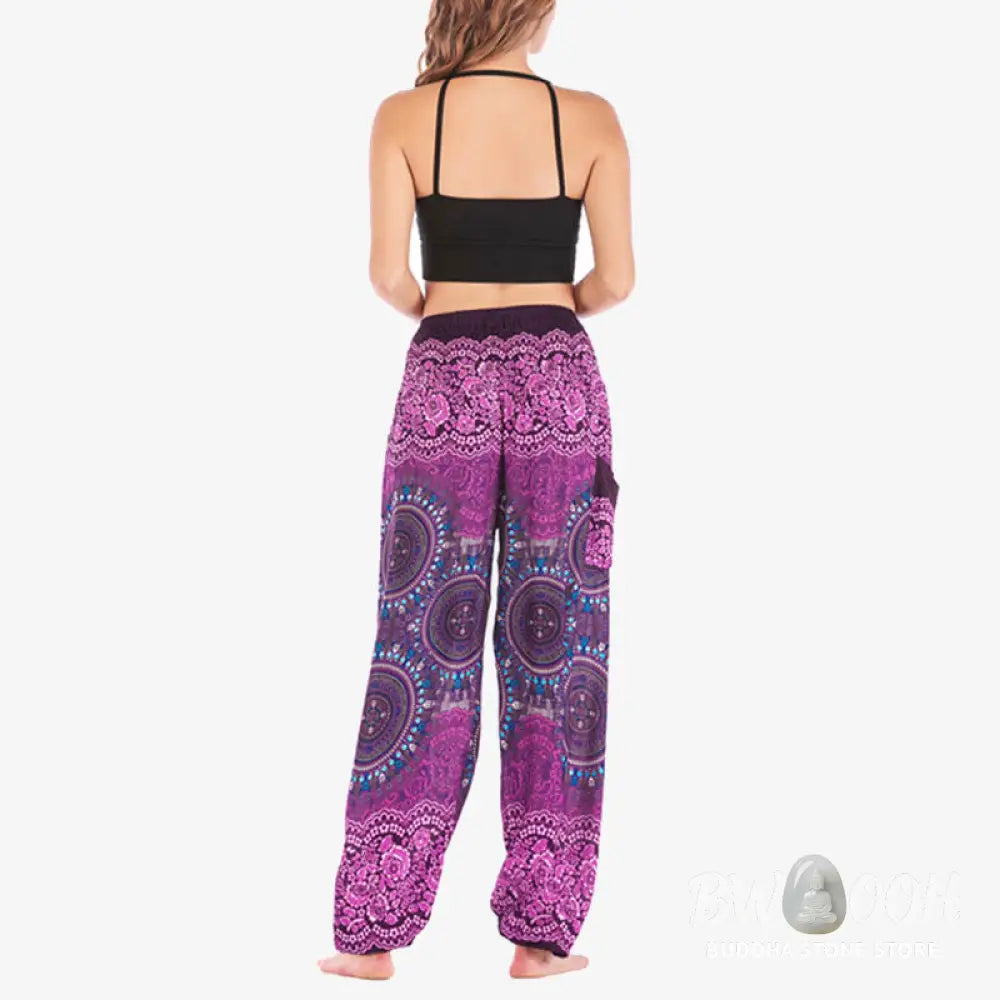 BWOOOH printed harem pants - Boho Loose Harem Trousers Women&