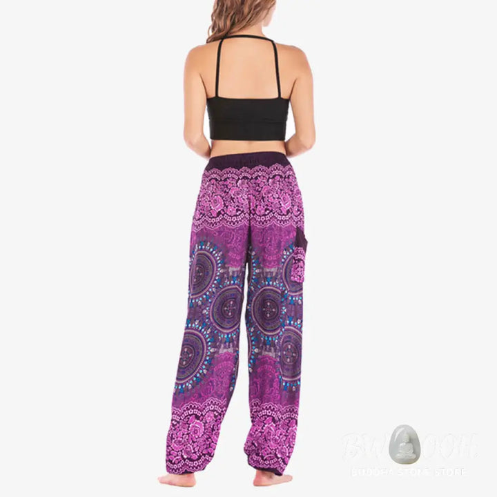 BWOOOH printed harem pants - Boho Loose Harem Trousers Women&