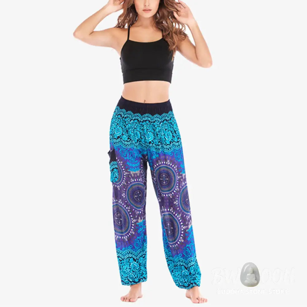 BWOOOH printed harem pants - Boho Loose Harem Trousers Women&