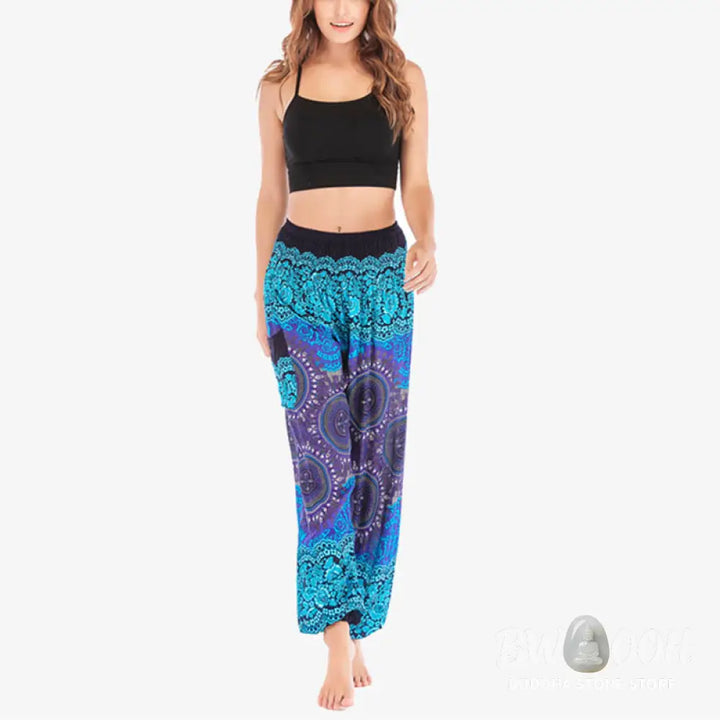 BWOOOH printed harem pants - Boho Loose Harem Trousers Women&