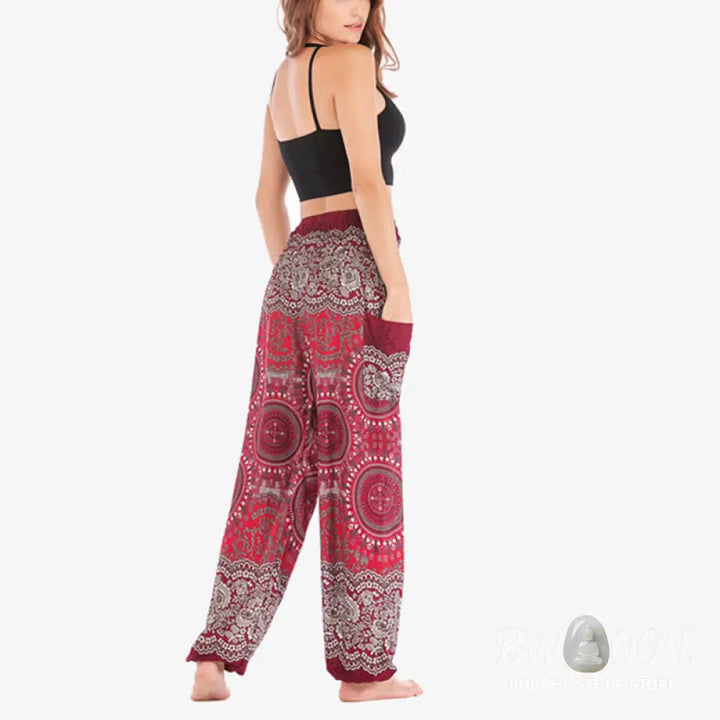 BWOOOH printed harem pants - Boho Loose Harem Trousers Women&