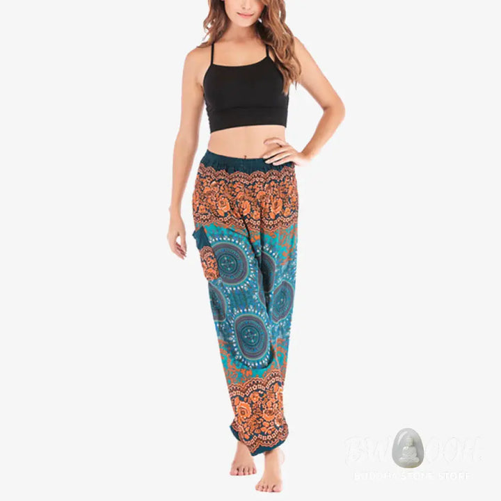 BWOOOH printed harem pants - Boho Loose Harem Trousers Women&