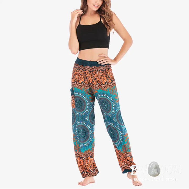 BWOOOH printed harem pants - Boho Loose Harem Trousers Women&