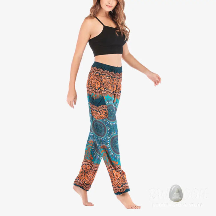 BWOOOH printed harem pants - Boho Loose Harem Trousers Women&