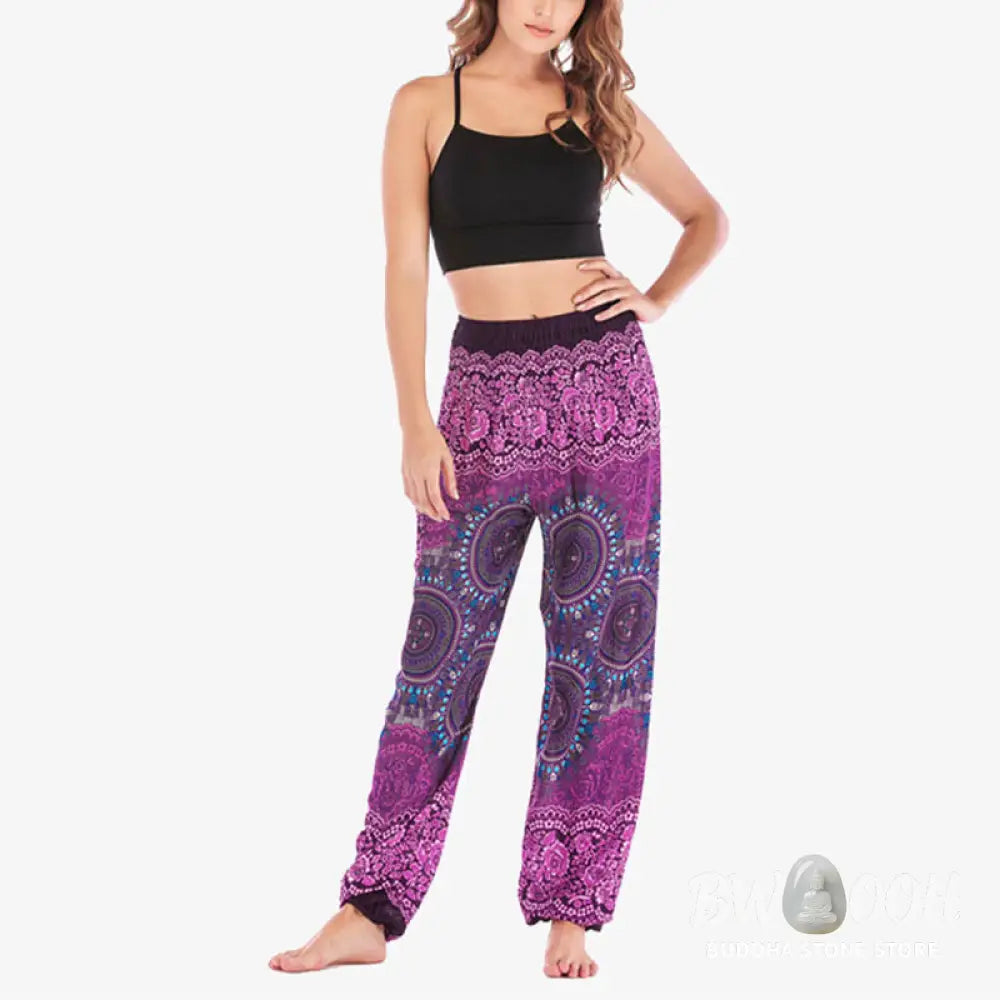 BWOOOH printed harem pants - Boho Loose Harem Trousers Women&