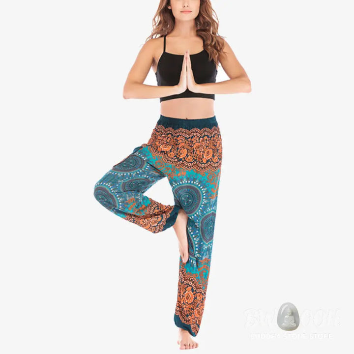BWOOOH printed harem pants - Boho Loose Harem Trousers Women&