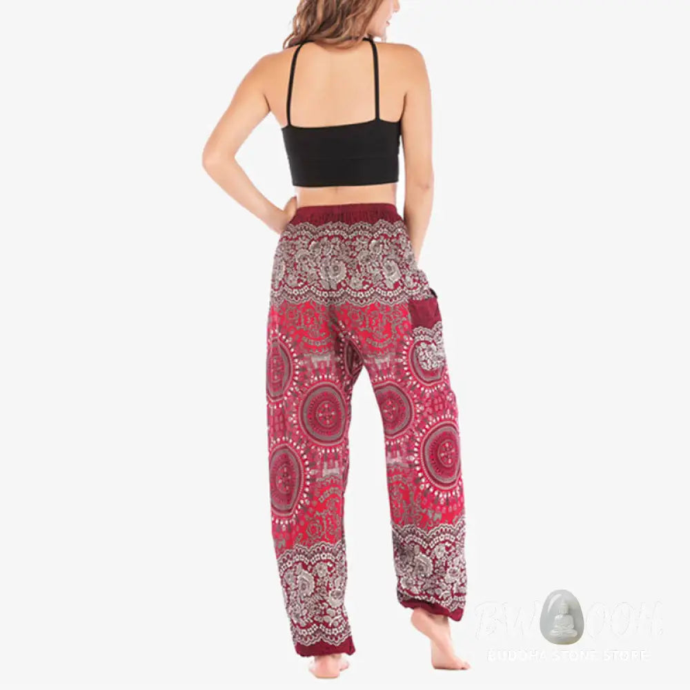 BWOOOH printed harem pants - Boho Loose Harem Trousers Women&