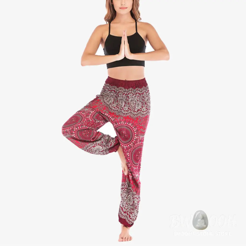 BWOOOH printed harem pants - Boho Loose Harem Trousers Women&