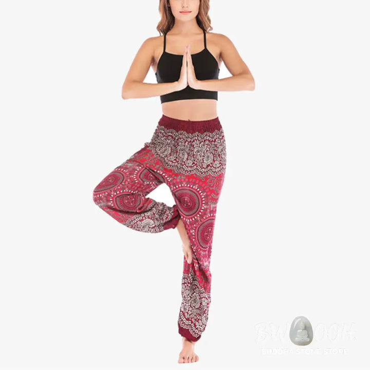 BWOOOH printed harem pants - Boho Loose Harem Trousers Women&