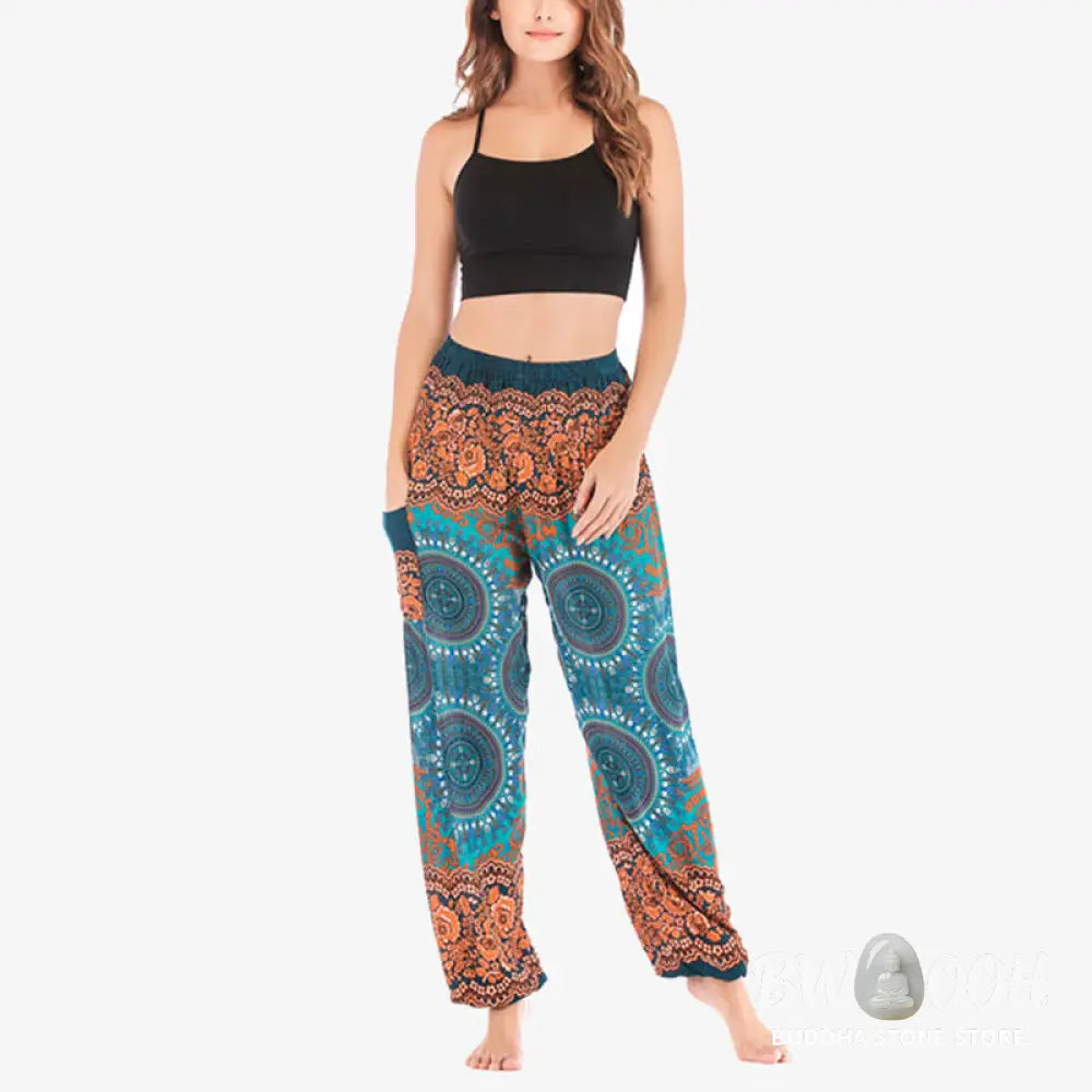 BWOOOH printed harem pants - Boho Loose Harem Trousers Women&