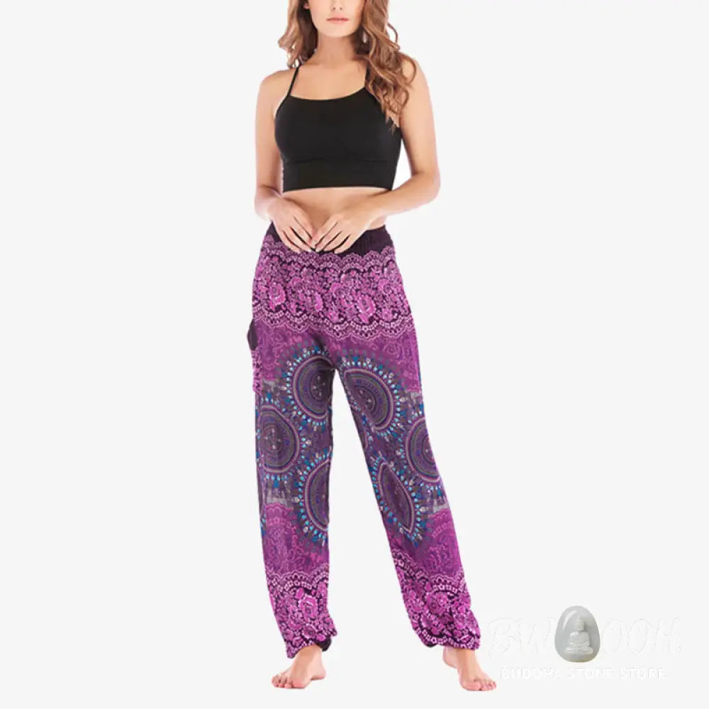 BWOOOH printed harem pants - Boho Loose Harem Trousers Women&