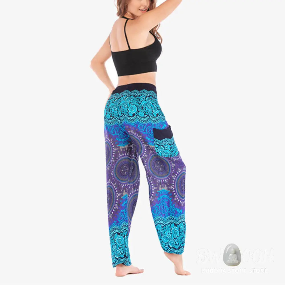 BWOOOH printed harem pants - Boho Loose Harem Trousers Women&