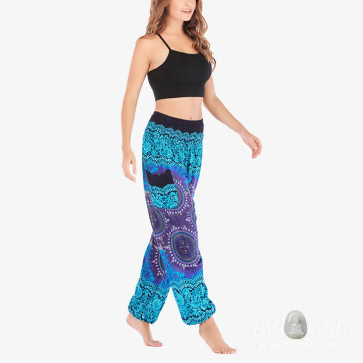 BWOOOH printed harem pants - Boho Loose Harem Trousers Women&