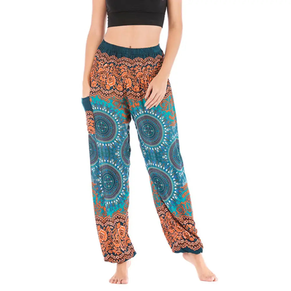 BWOOOH printed harem pants - Boho Loose Harem Trousers Women&