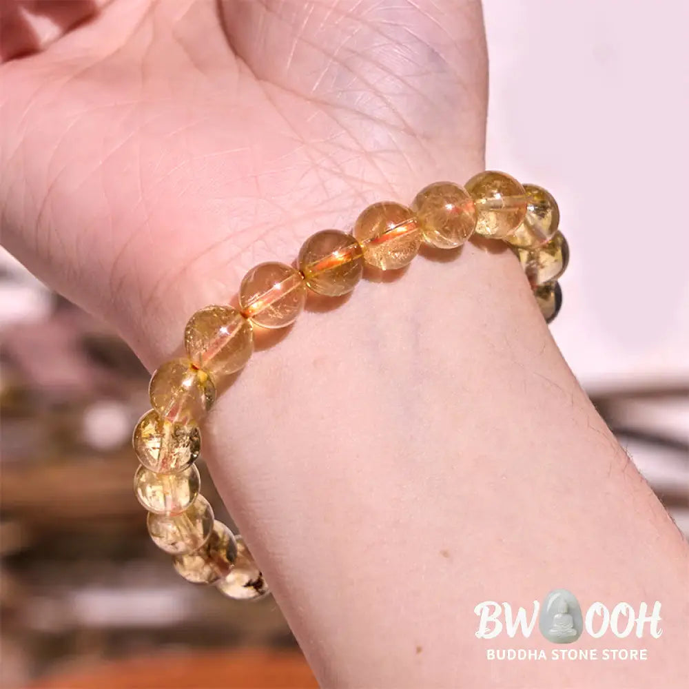 Buddha Stones Boost Confidence Yellow Series Happiness Positive Bracelet - BWOOOH - Bracelet