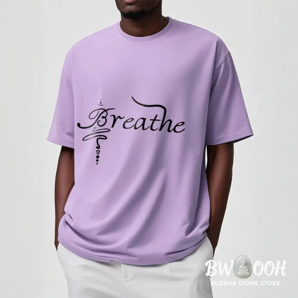 Buddha Stones Breathe Word Tee T-shirt - T-Shirts