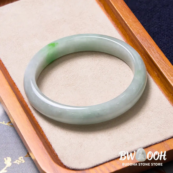 Buddha Stones Bring Good Luck Green Jade Bracelet Bangle Bundle - Bundle