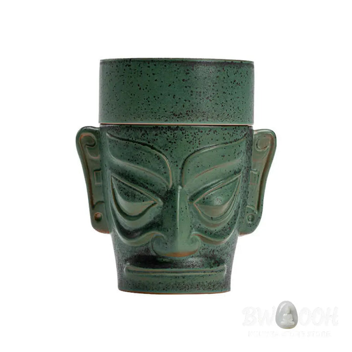 BWOOOH ceramic incense burner - Bronze Age Relics Sanxingdui Mask T
