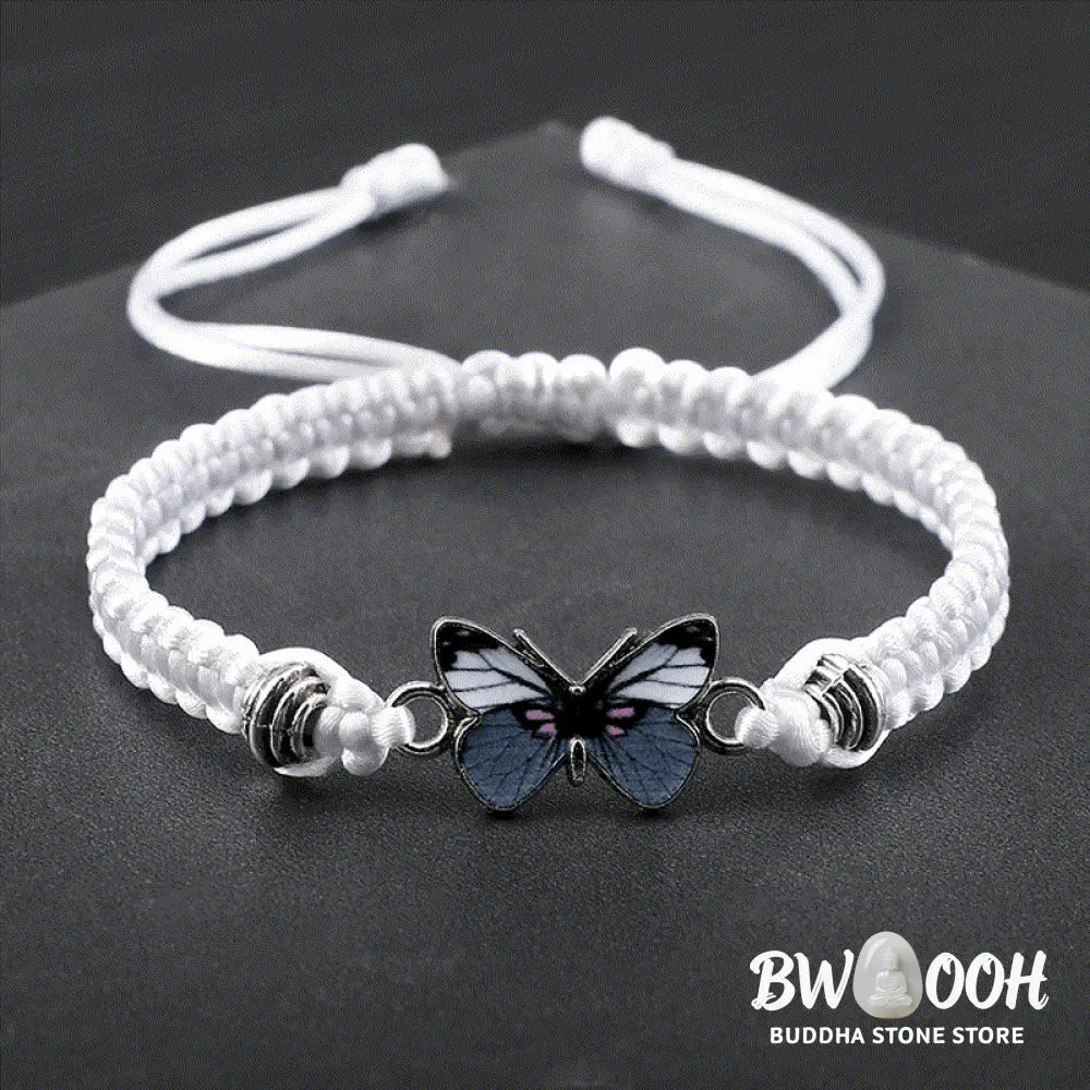 Buddha Stones Butterfly Freedom Love String Charm Bracelet - BWOOOH - Bracelet