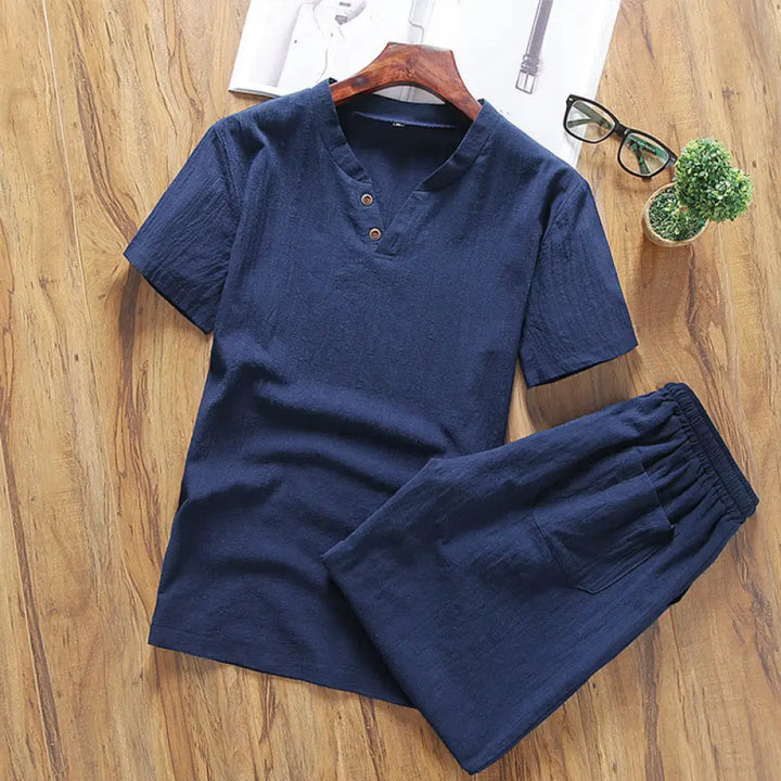 BWOOOH printed yoga pants - Casual 2Pcs Plain Sleeve T-Shirt Shorts 