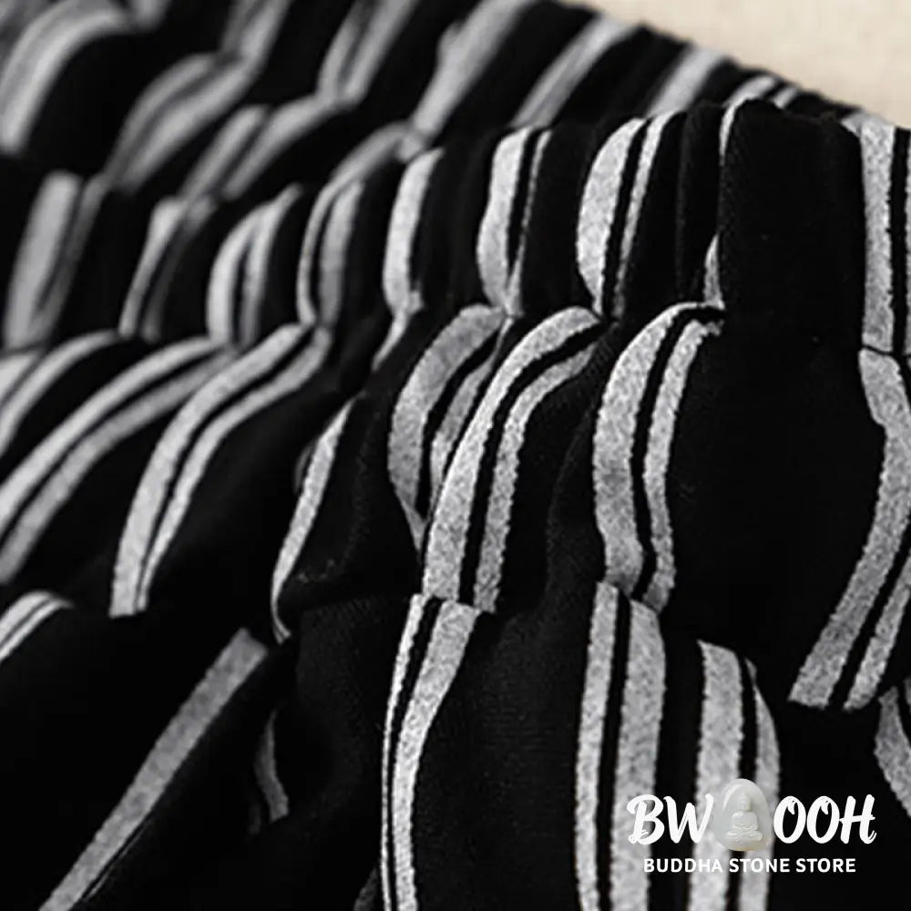 BWOOOH printed wide-leg yoga pants - Casual Acrylic Stripe Lace-up Women&