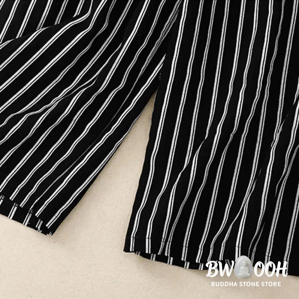 BWOOOH printed wide-leg yoga pants - Casual Acrylic Stripe Lace-up Women&