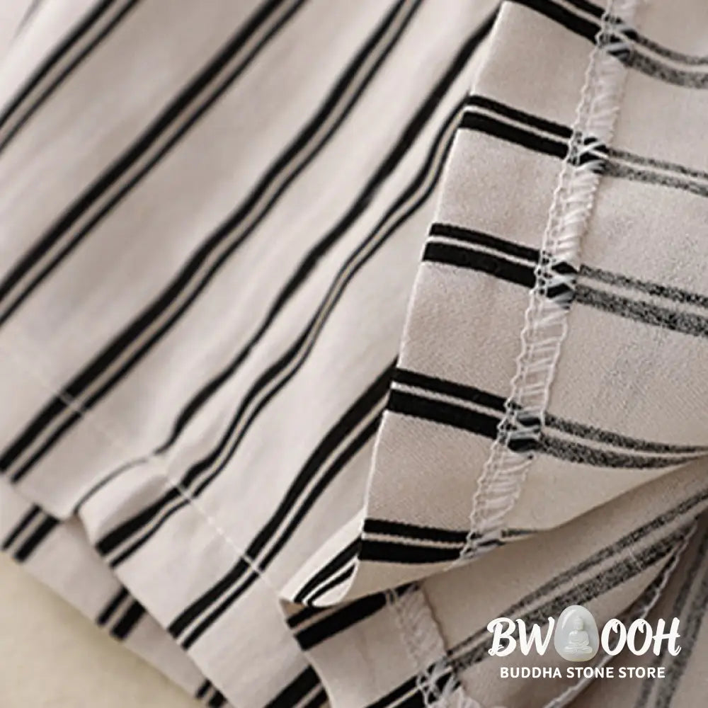 BWOOOH printed wide-leg yoga pants - Casual Acrylic Stripe Lace-up Women&