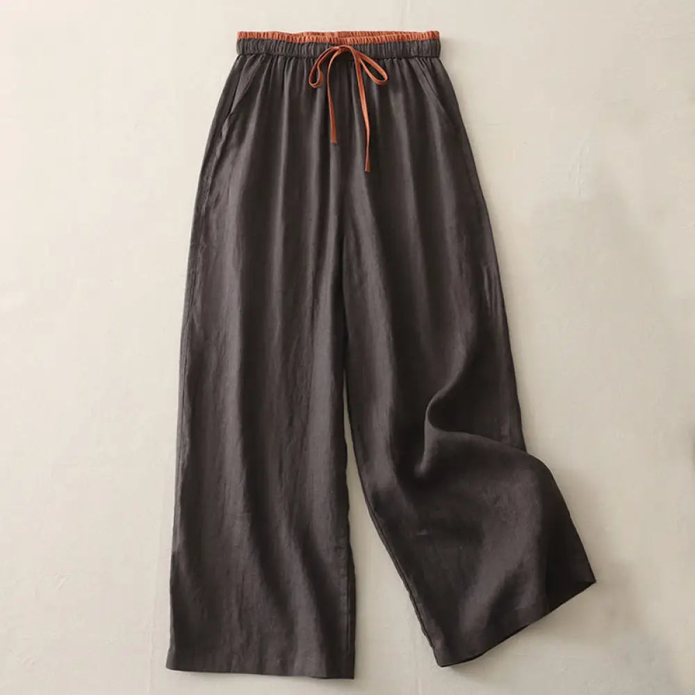 BWOOOH printed wide-leg yoga pants - Casual Colorblock Drawstring Women&