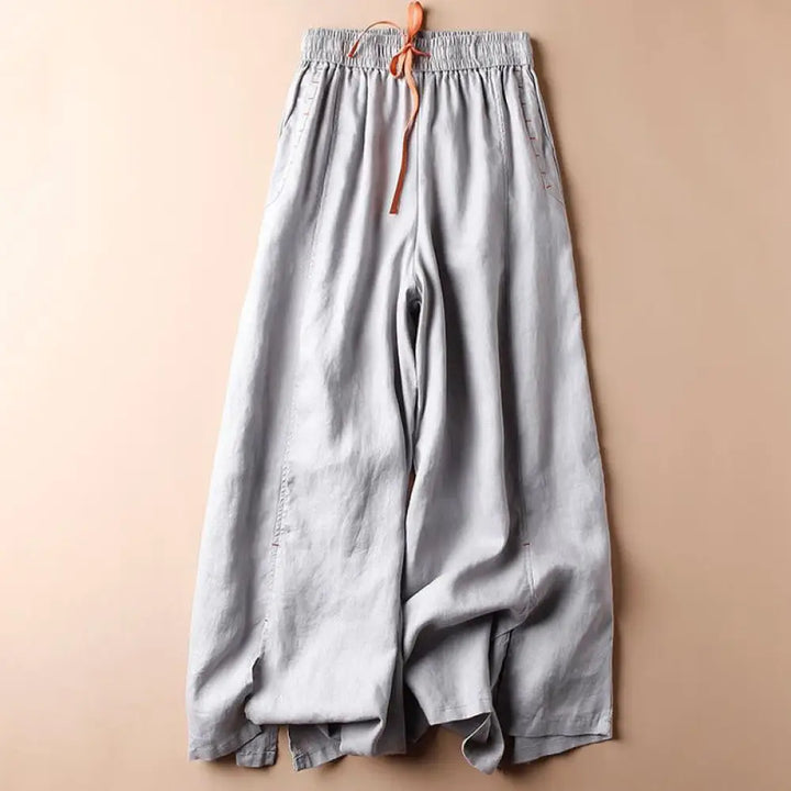 BWOOOH printed wide-leg yoga pants - Casual Cotton Slit Hem Women&