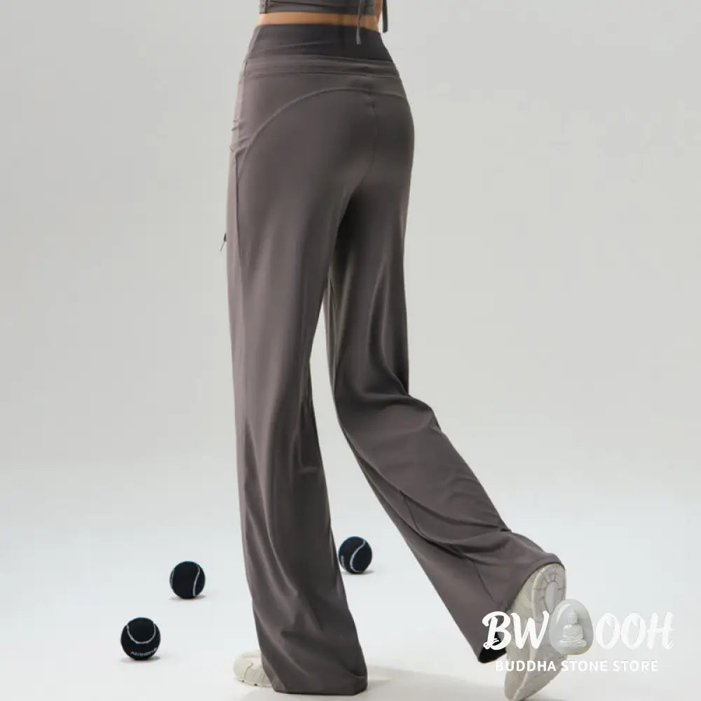 Buddha Stones Casual Drawstring Yoga Sports Gym Elastic Waist Women&
