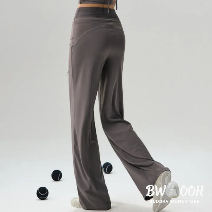 Buddha Stones Casual Drawstring Yoga Sports Gym Elastic Waist Women&