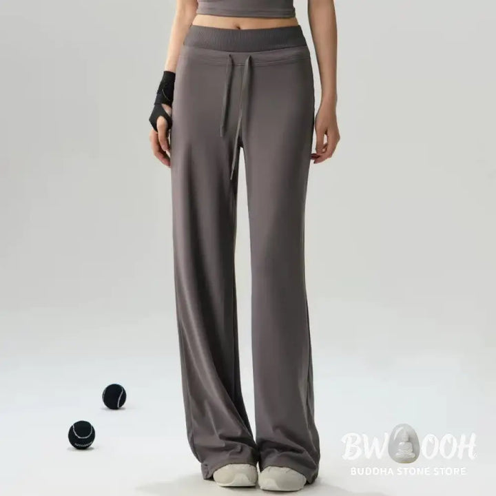 Buddha Stones Casual Drawstring Yoga Sports Gym Elastic Waist Women&